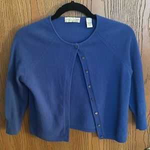 Periwinkle Blue cashmere cardigan